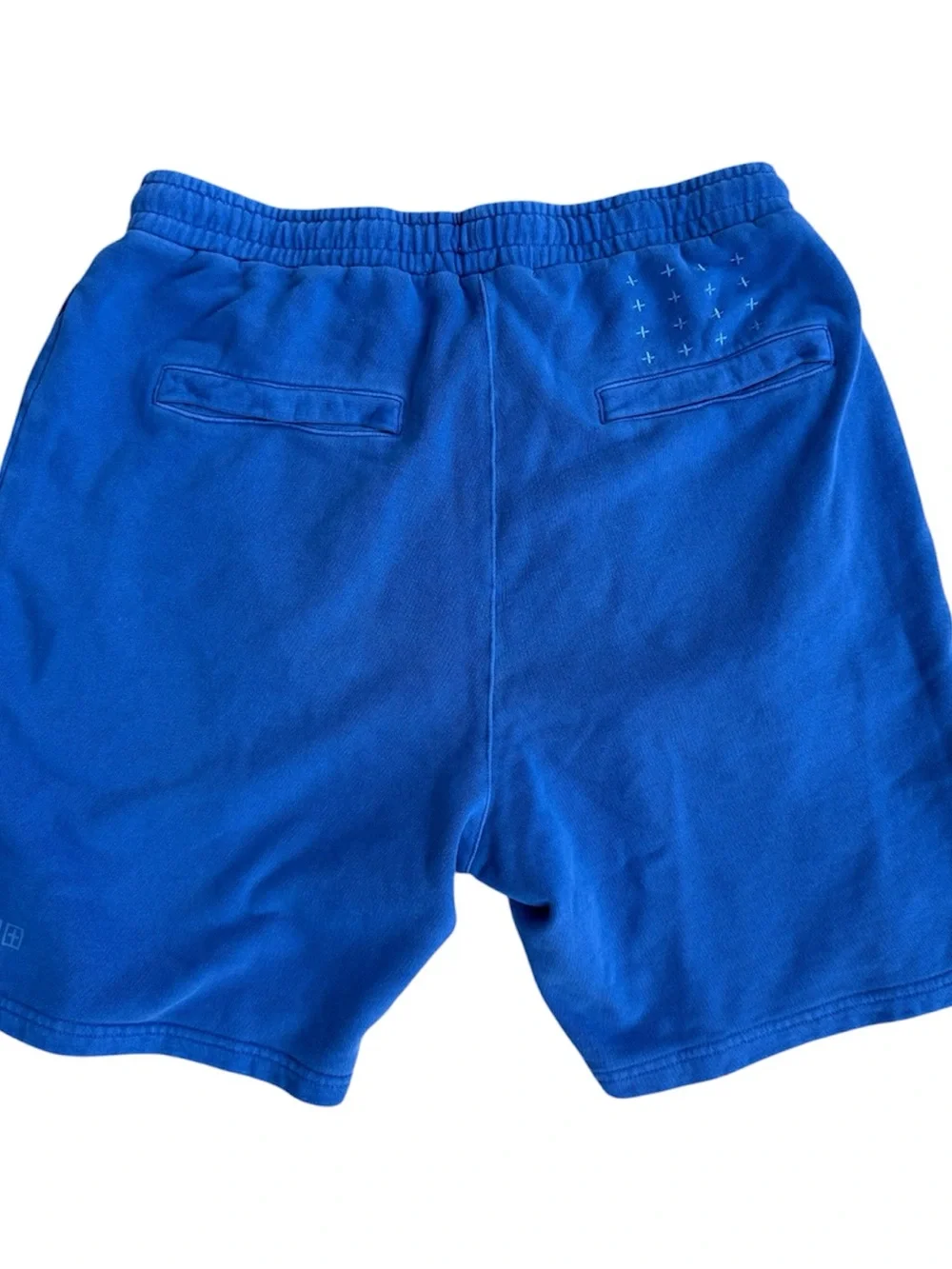 KSUBI 4 X 4 Trak Shorts Fleece Sz Large  7” In Royal Blue Pockets Logo